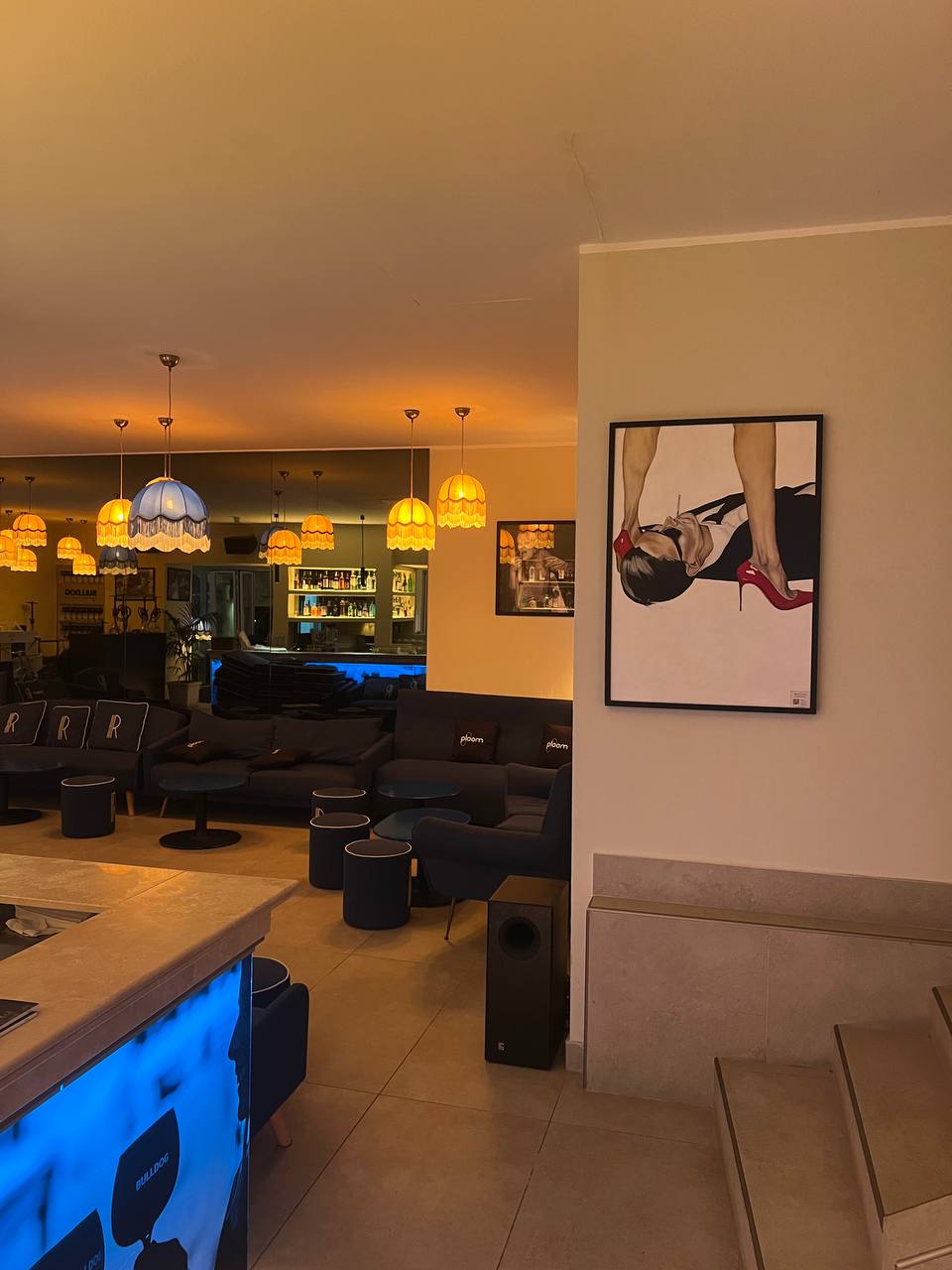 Artwork at Riviera Lounge Club Bistrot